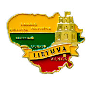 Lietuvos magnetas su Gedimino pilies bokštu